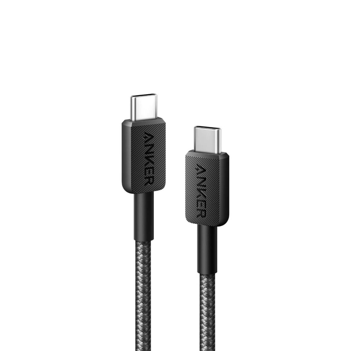Cable Anker USB-C a USB-C 60W Trenzado 1.8m 🔌 Ultra Resistente y Rápido Negro