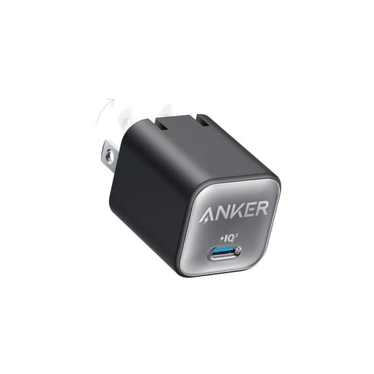 Adaptador Anker 511 30W GaN USB-C Negro | Carga rápida segura