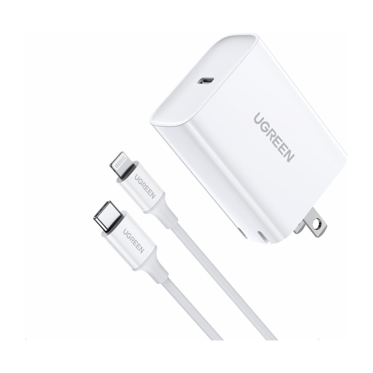 Cargador UGREEN 20W USB-C a Lightning | Certificación MFi – iPhone