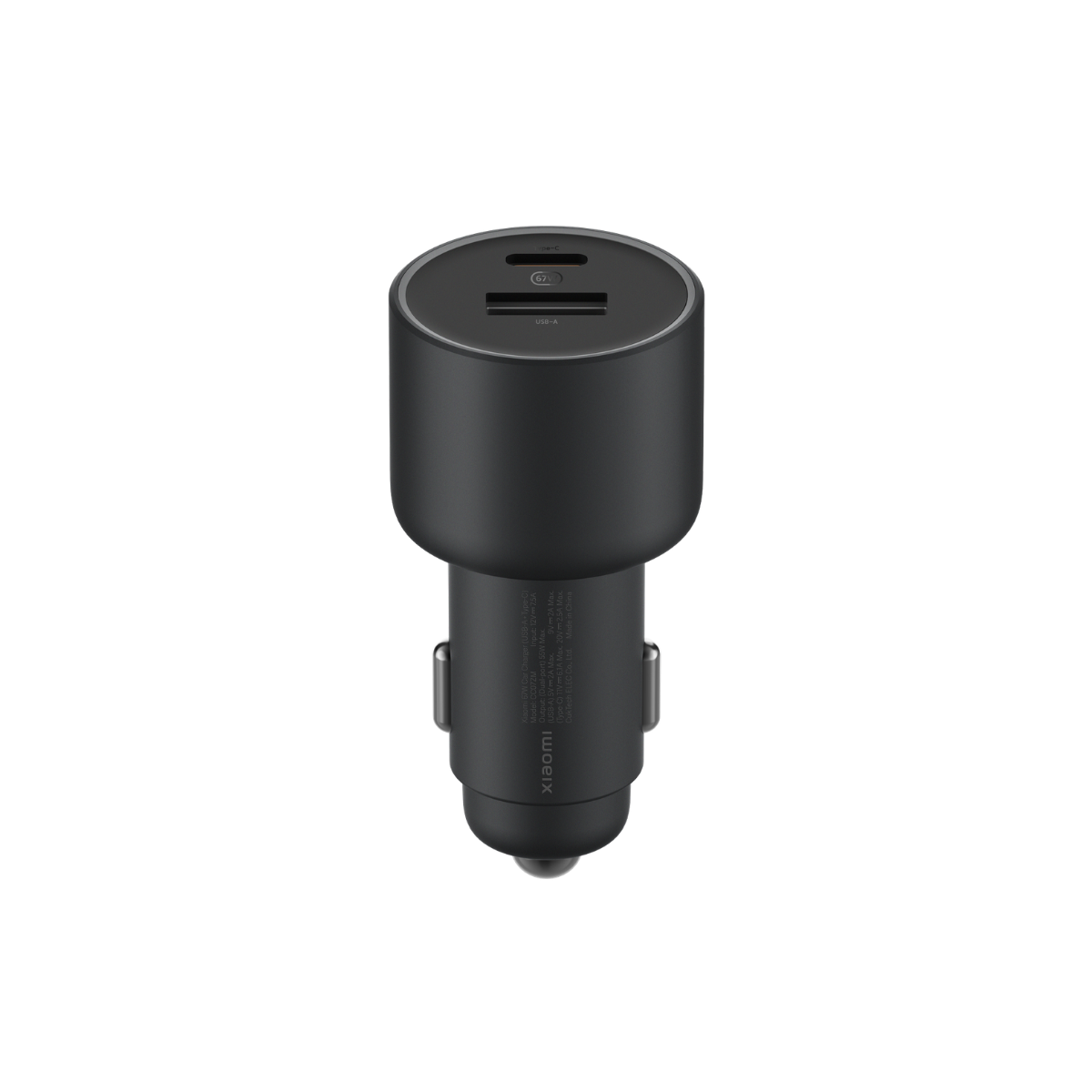 Cargador Xiaomi 67W AUTO CHARGER (USB-A + TYPE-C) Black