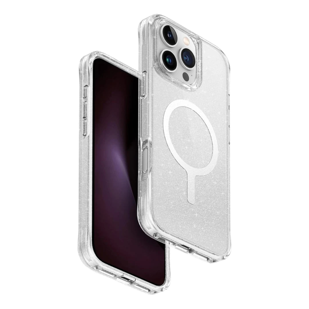 Funda UNIQ iPhone 16 Pro Max Clear – LP Xtreme Antihuellas con Carga Magnética