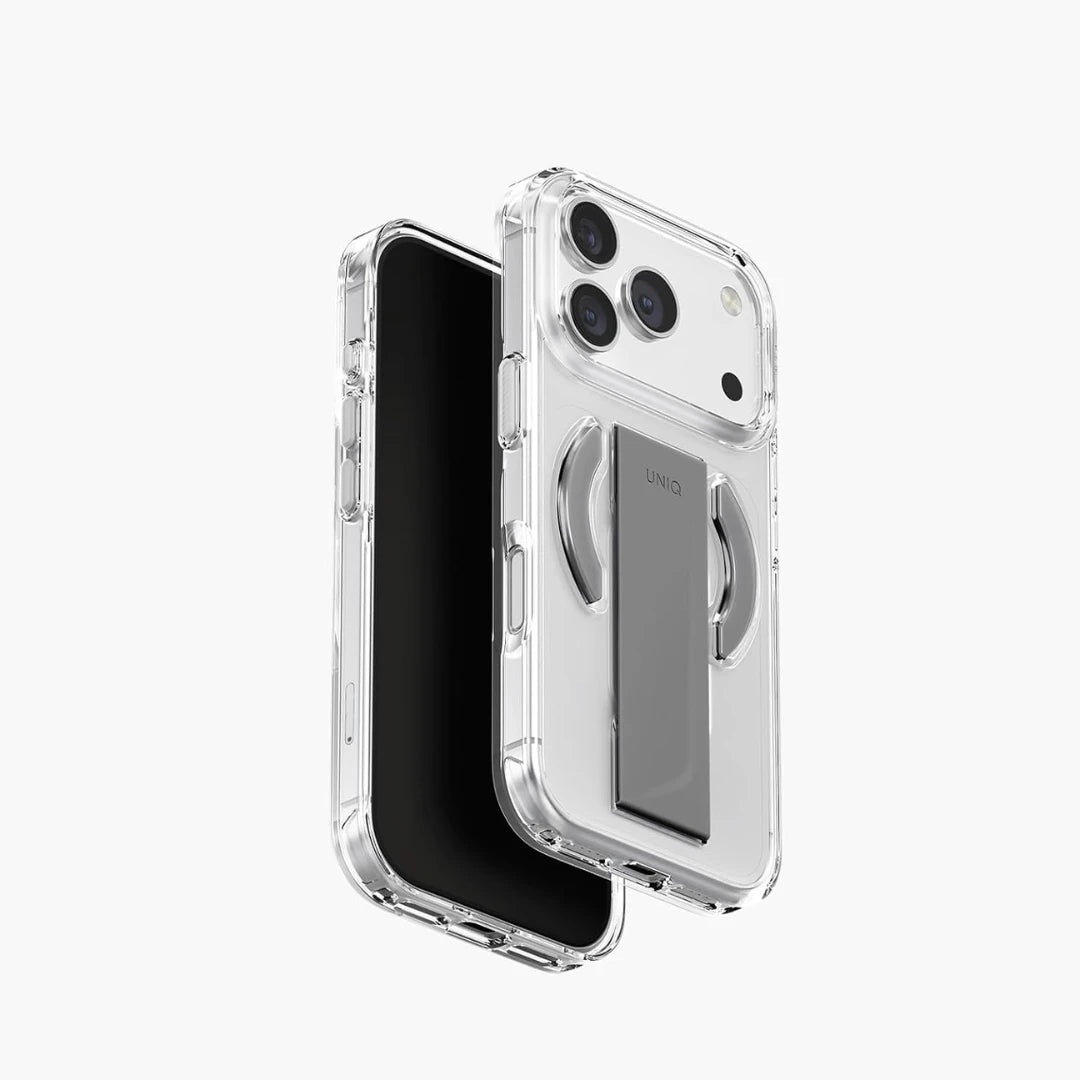 Funda UNIQ iPhone 17 Pro Clear – Heldro Air con FlexGrip y Carga Magnética