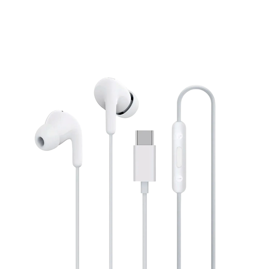 Audífonos Xiaomi Tipo-C Blancos con Micrófono | Sonido HD y Control Integrado