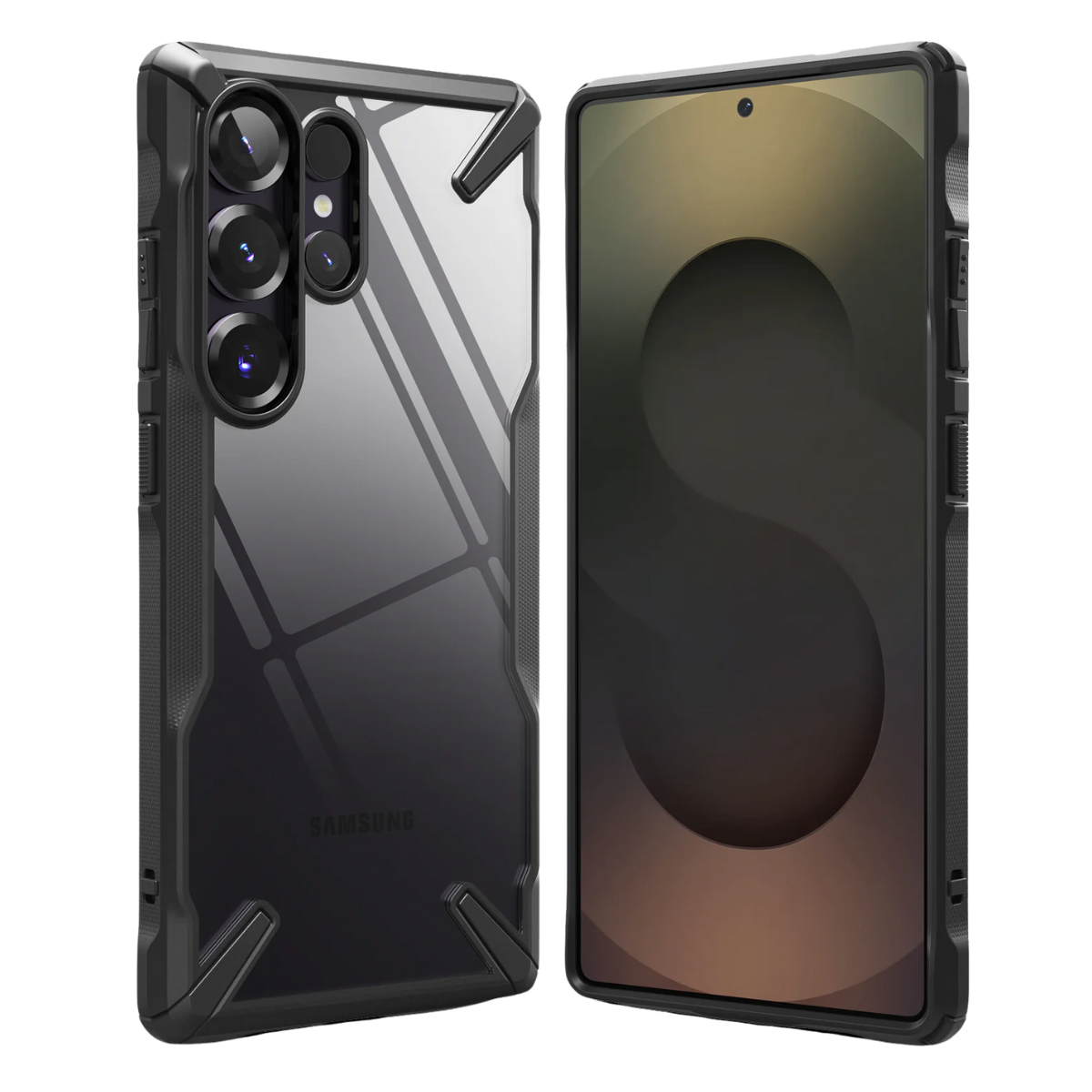 Estuche Ringke Fusion X Galaxy S25 Ultra | Transparente + Protección Militar