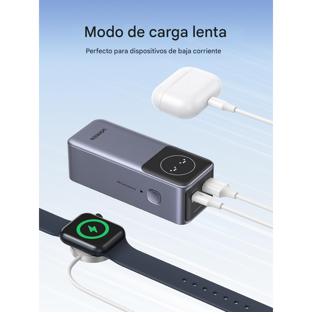 Power Bank UGREEN Nexode 12000mAh ⚡ 100W PD + Pantalla LED🔋