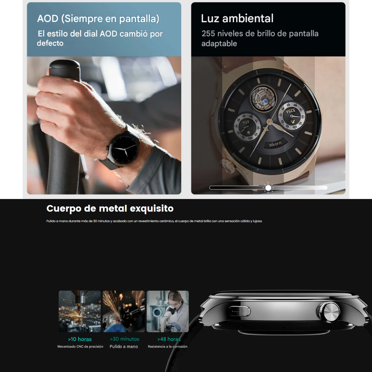 ⌚ Mibro Watch Lite3 Pro  Plateado – AMOLED 1,32” + GPS + 150 modos deportivos (Copia)