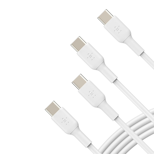 Pack 2 Cables Belkin USB-C a USB-C 1m – Carga Rápida Power Delivery