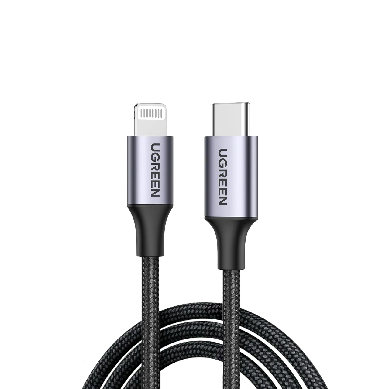 Cable UGREEN USB-C a Lightning MFi Trenzado Aluminio 2 Metros