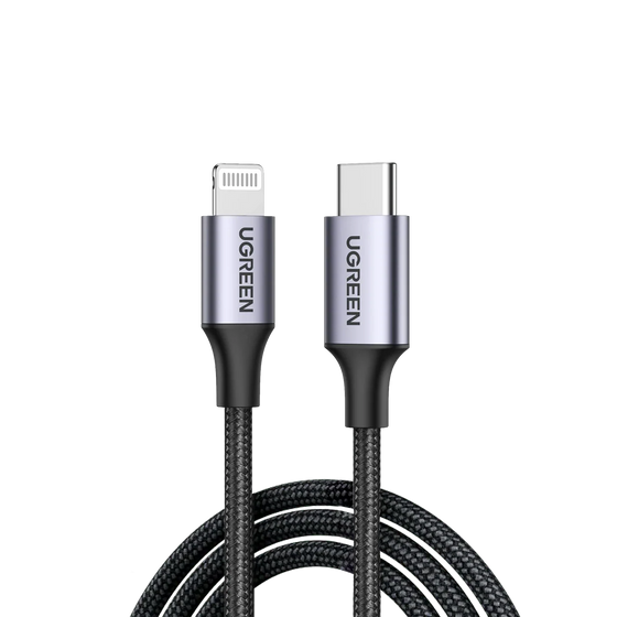 Cable UGREEN USB-C a Lightning MFi Trenzado Aluminio 2 Metros