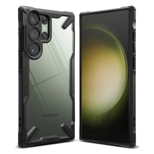 Estuche Ringke Fusion X Galaxy S23 Ultra | Transparente + Protección Militar