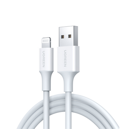 Cable UGREEN MFi Lightning 1M – Blanco Original | Carga Segura Apple