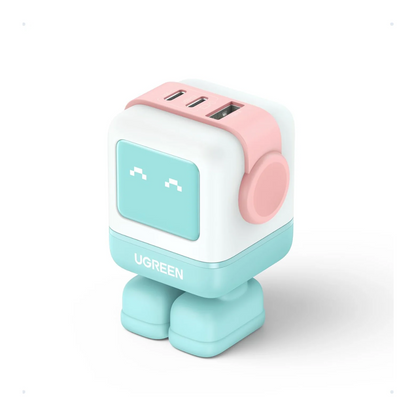Adaptador UGREEN Robot Nexode 65W 3 Puertos USB-C + USB-A Azul