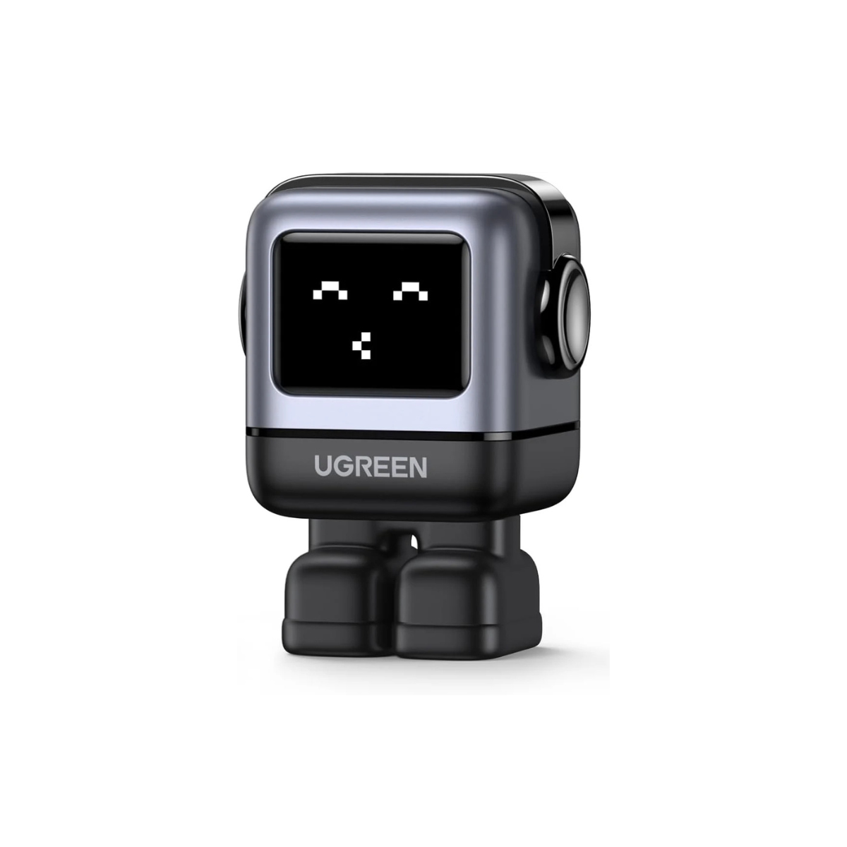 Adaptador Ugreen Robot 65w Gan 3-puertos Nexode Rapido Gris