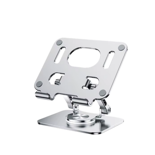 Soporte YYLM Metálico para Tablet y Portátil – Giratorio 360°, Antideslizante y Ergonómico