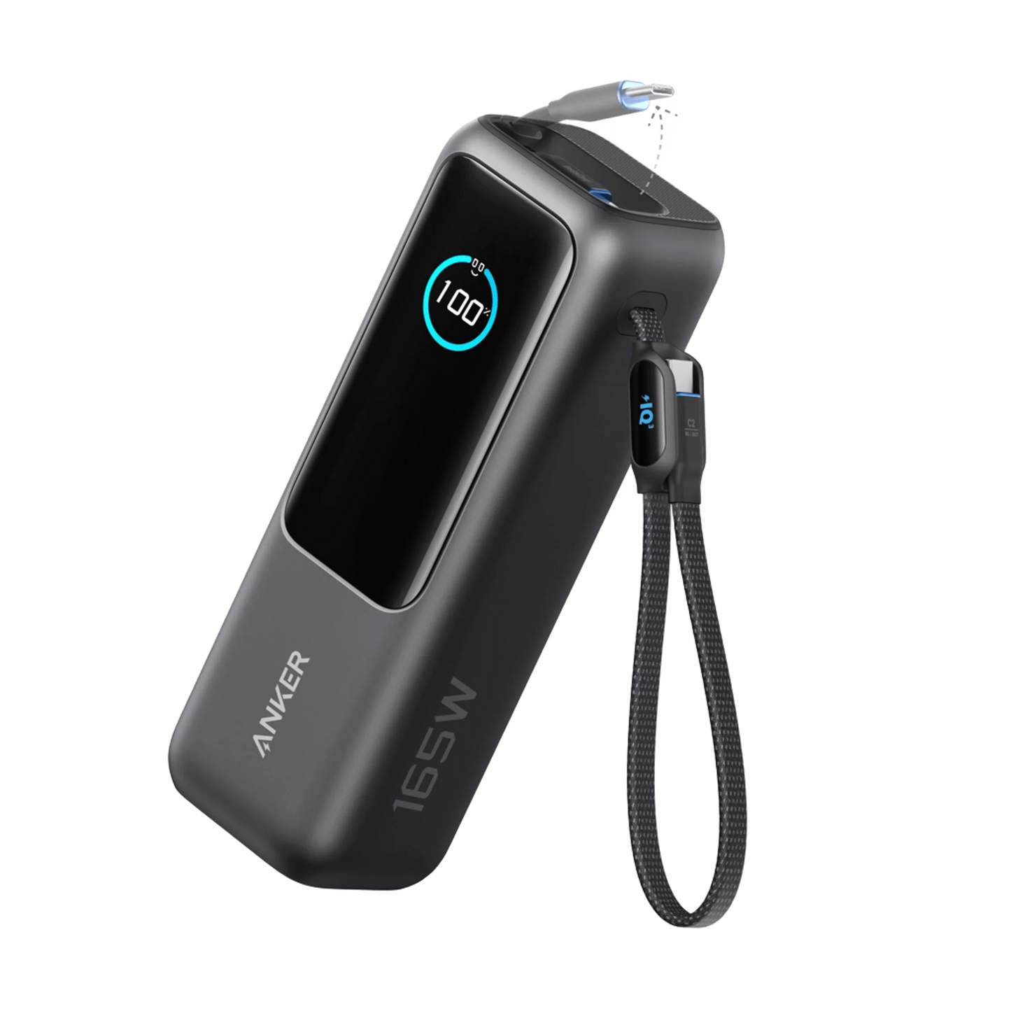Anker Power Bank 25.000mAh 165W | Carga segura | Pantalla inteligente + cables integrados