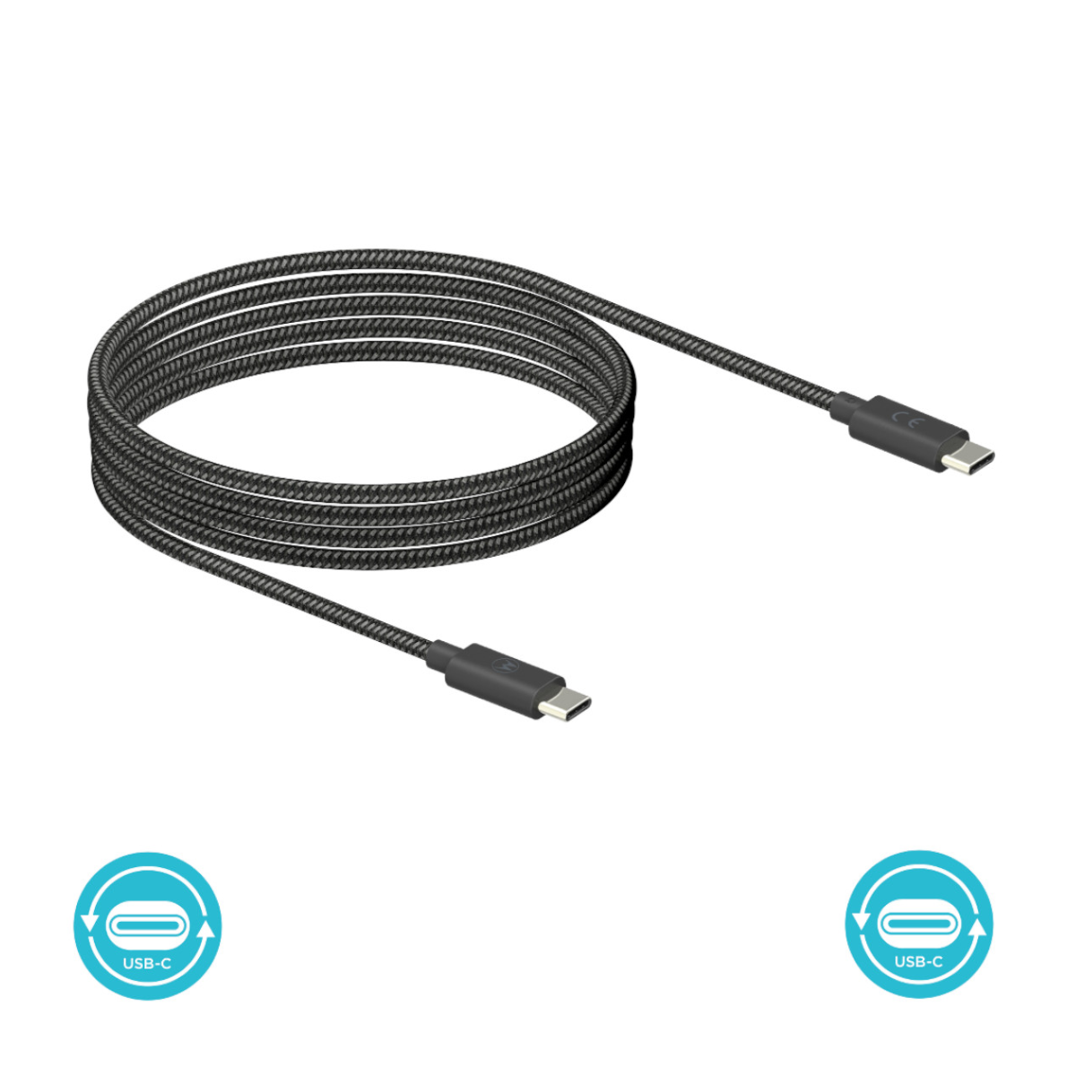 Cable Motorola TurboPower 1.5Metro USB-C – Carga Rápida Original