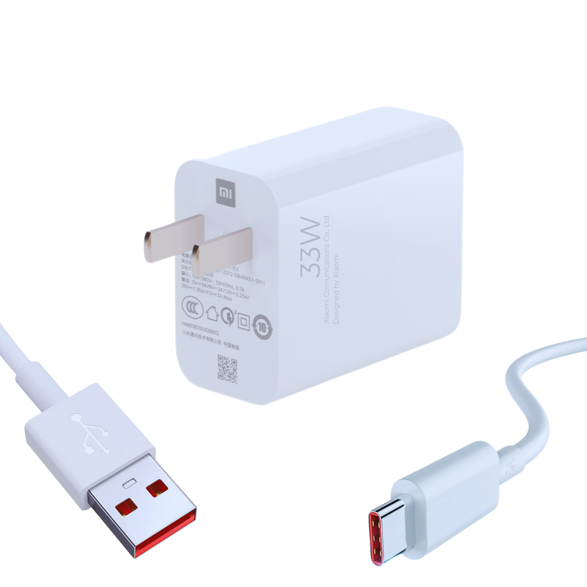 Cargador Xiaomi 33W  Energía rápida y segura