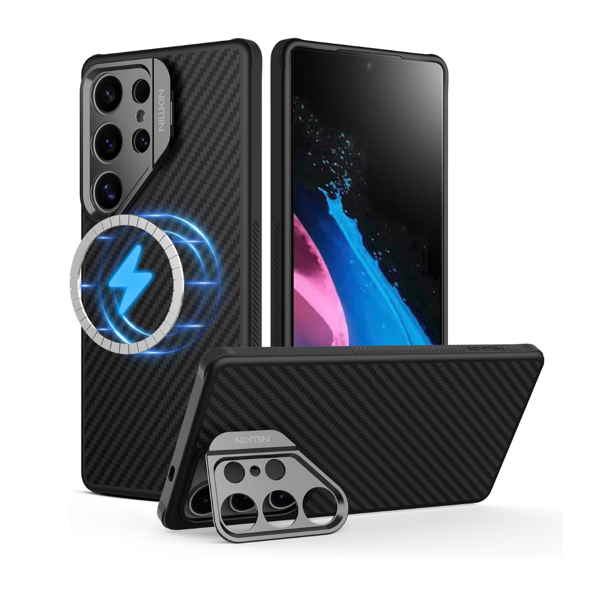 Estuche Nillkin Carbo Pro Magsafe Para Samsung S25 Ultra