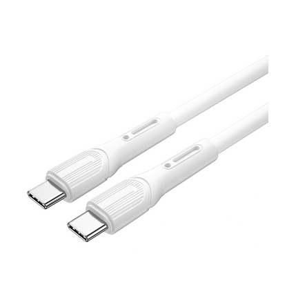 Cable ARMOR Tipo-C a Tipo-C 100W WIWU Blanco – 1 Metro