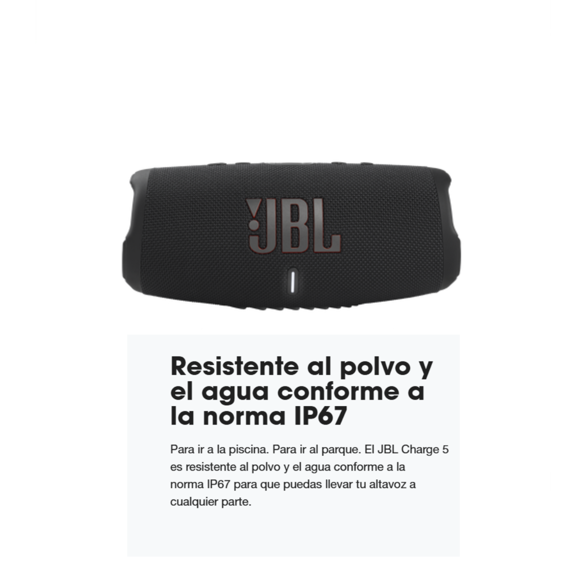 JBL Charge 5 – Altavoz Bluetooth Portátil Negro