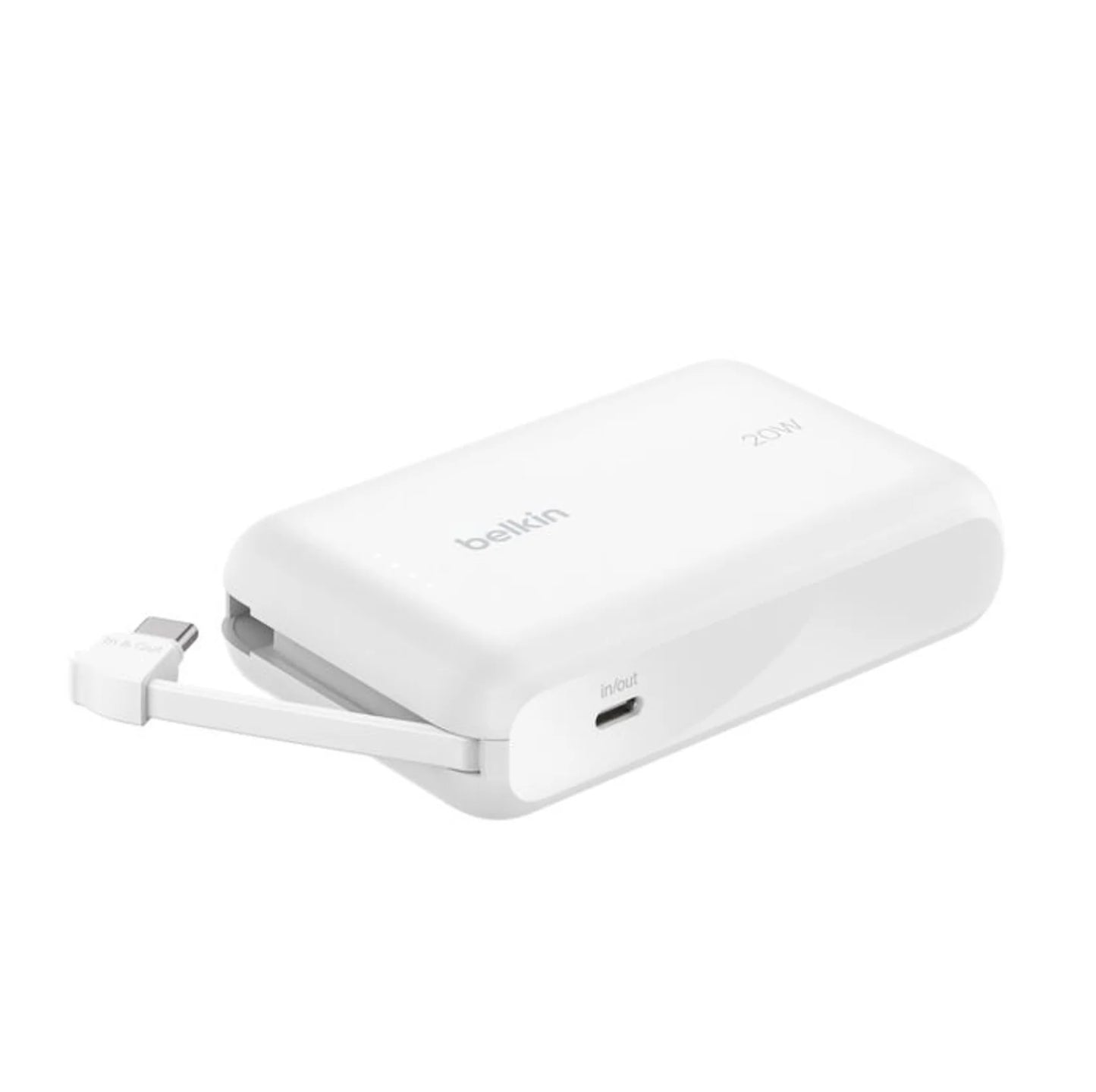 Power Bank Belkin 10.000 mAh 20W Ultra Compacta (Blanco)