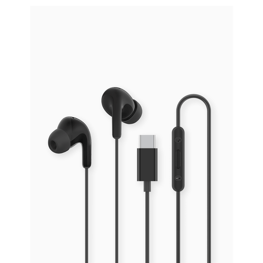 Audífonos Xiaomi Tipo-C Negros con Micrófono | Sonido HD y Control Integrado