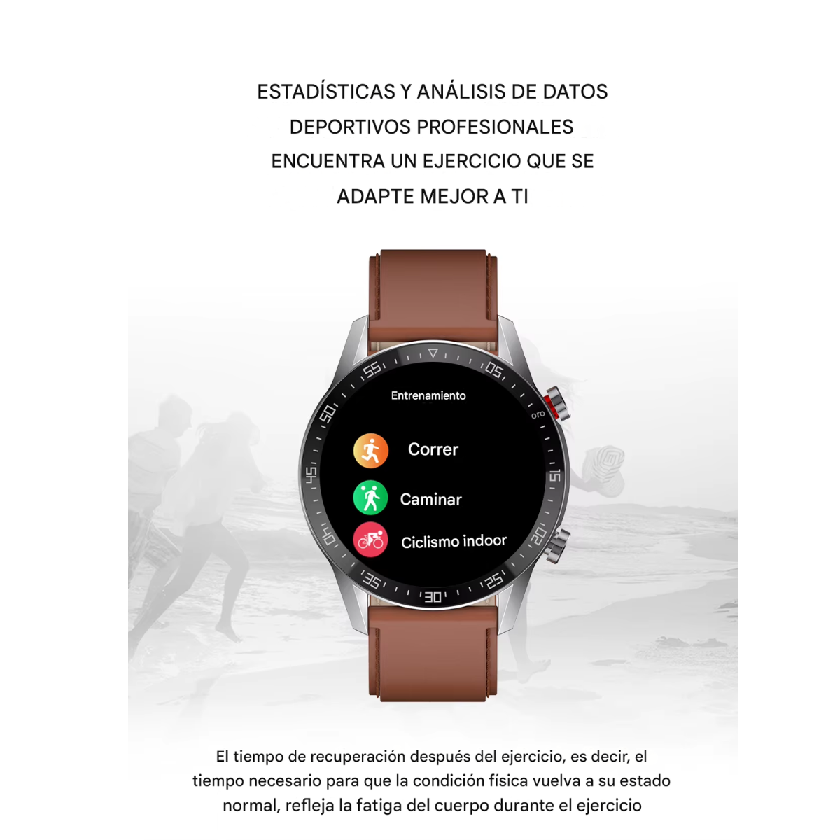 Smartwatch Blulory G5 Café | GPS, Llamadas Bluetooth, IP68, Sensor de Salud