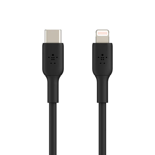 Cable Belkin USB-C To USB-Lighting Certificado MFI (Negro)
