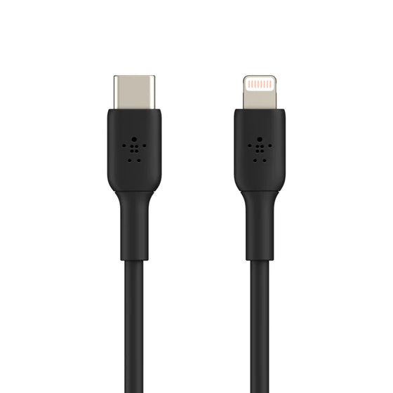 Cable Belkin USB-C To USB-Lighting Certificado MFI (Negro)