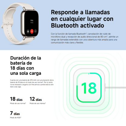 Redmi Watch 5 Lite ⌚ – Estilo, precisión y pantalla AMOLED 🔥DORADO