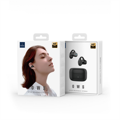 Audífonos Bluetooth Wiwu OpenBuds O200 Negros – Confort