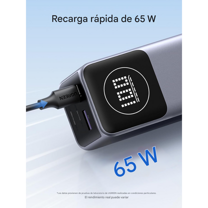 Power Bank UGREEN Nexode 12000mAh ⚡ 100W PD + Pantalla LED🔋