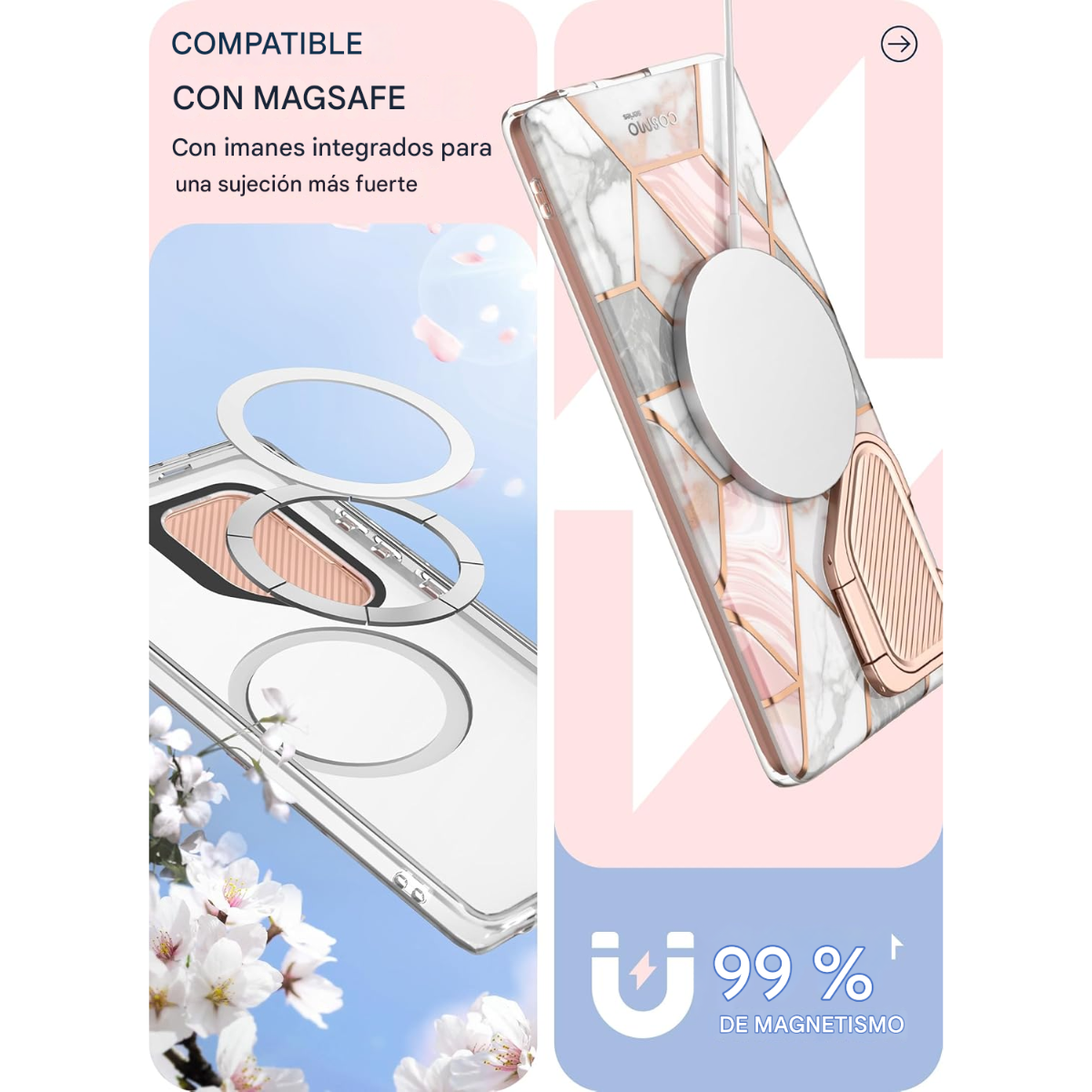 Estuche i-Blason Cosmo MagSafe Samsung Galaxy S24 Ultra | Protección Marble