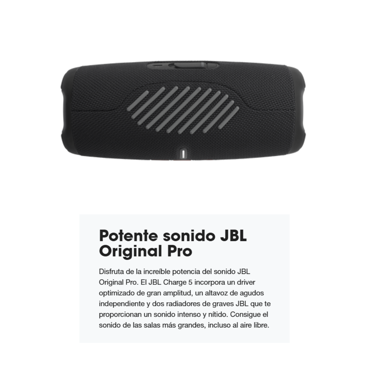 JBL Charge 5 – Altavoz Bluetooth Portátil Negro