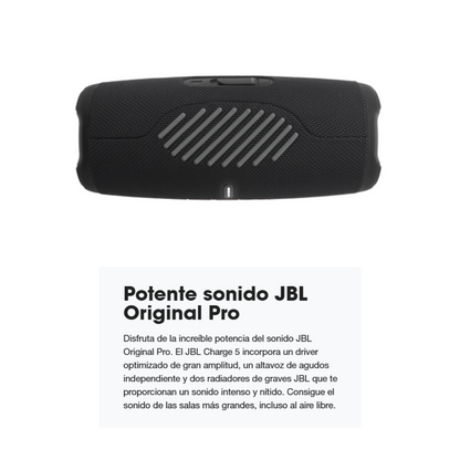 JBL Charge 5 – Altavoz Bluetooth Portátil Negro