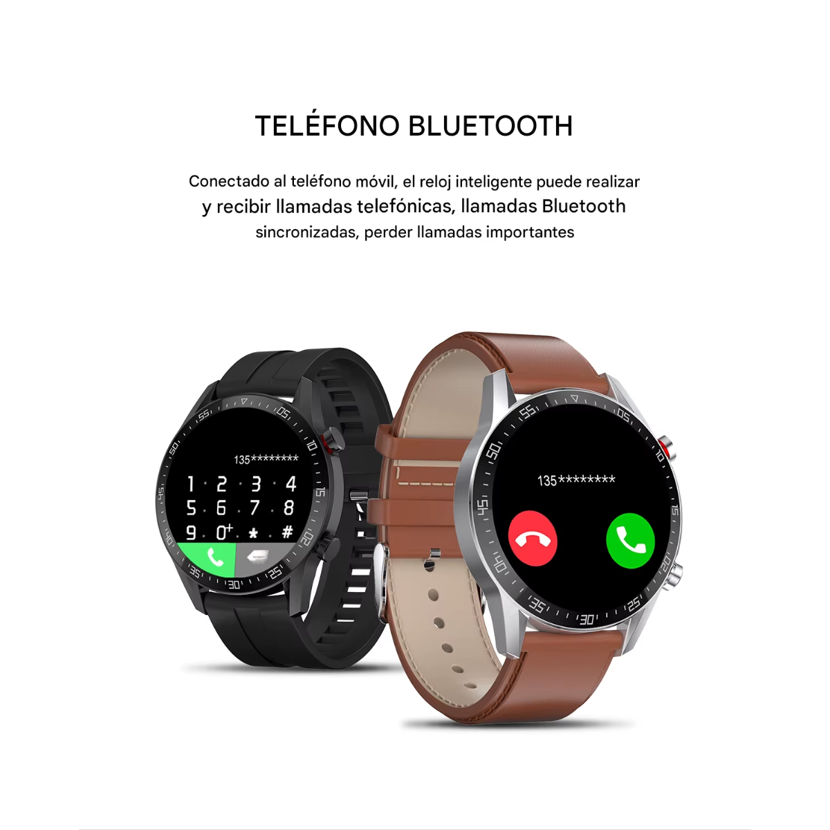 Smartwatch Blulory G5 Café | GPS, Llamadas Bluetooth, IP68, Sensor de Salud
