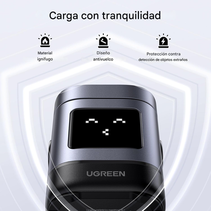 UGREEN Uno 2-in-1 Qi2 🌀| Carga Inalámbrica Magnética 15W + Soporte