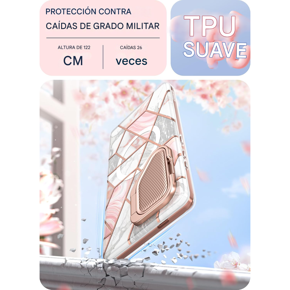 Estuche i-Blason Cosmo MagSafe Samsung Galaxy S24 Ultra | Protección Marble