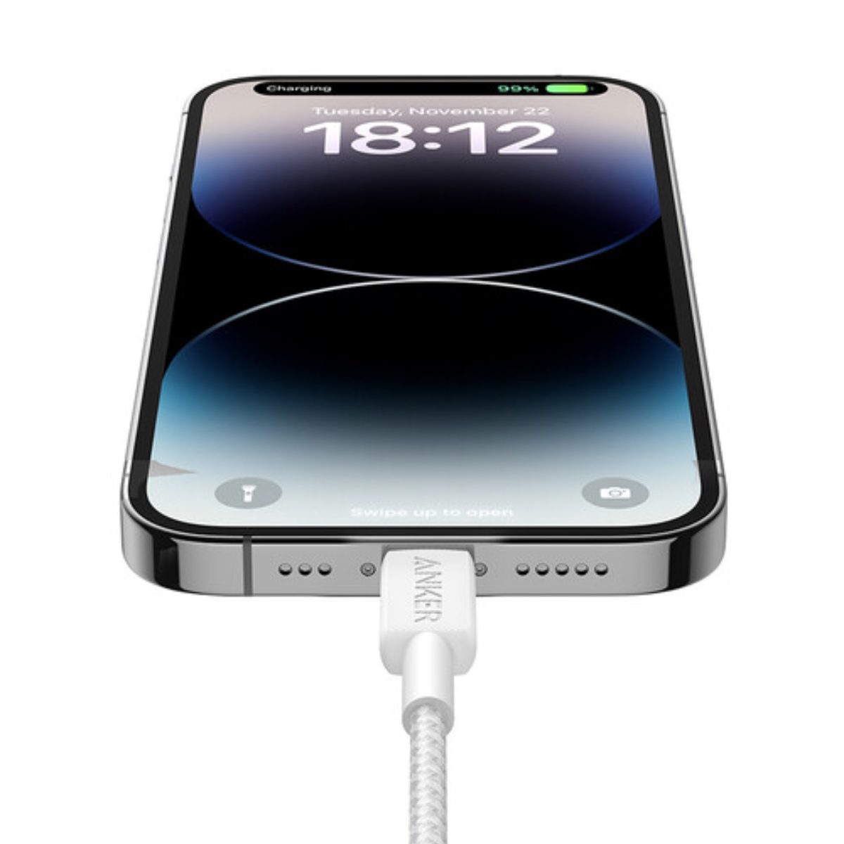 Cable Anker USB-C a Lightning Trenzado 1m 🔒 Original Certificado MFi