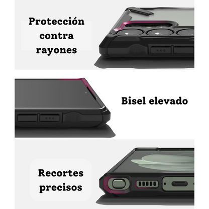 Estuche Ringke Fusion X Galaxy S23 Ultra | Transparente + Protección Militar
