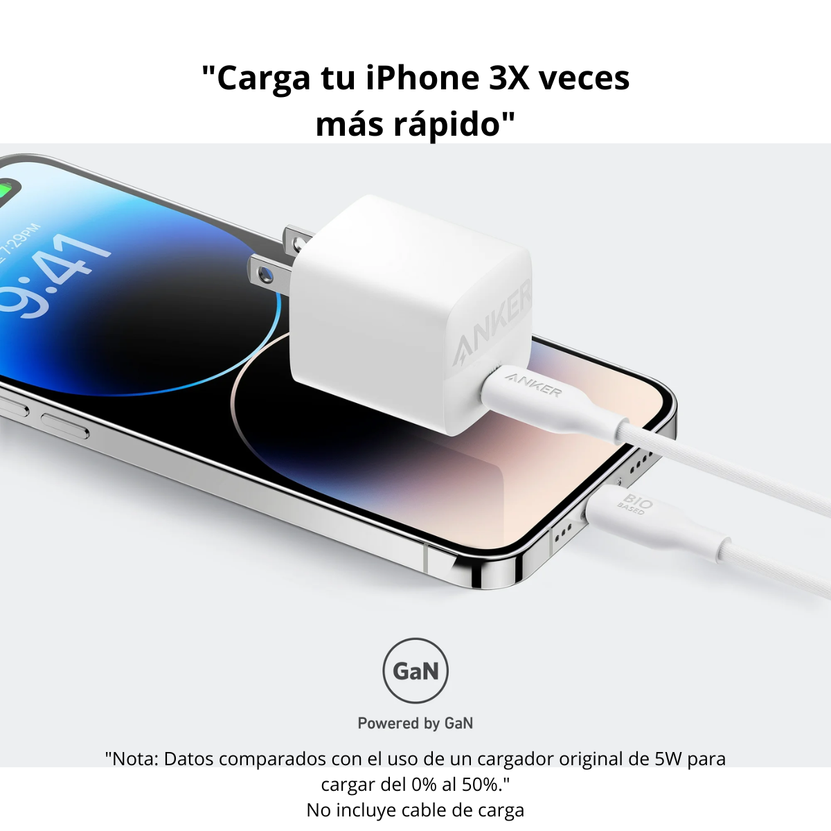 Adaptador Rápido Anker 313 Nano 30W GaN