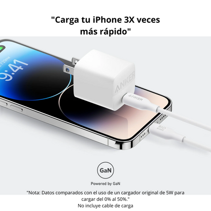 Adaptador Rápido Anker 313 Nano 30W GaN