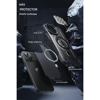 Estuche Protector Compatible MagSafe para iPhone 13/14/15/16E | Protección Total