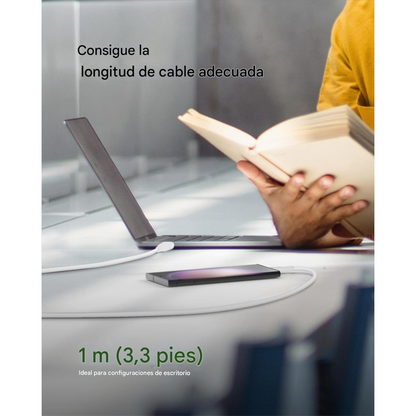 Pack 2 Cables Belkin USB-C a USB-C 1m – Carga Rápida Power Delivery