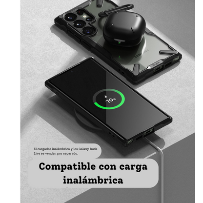 Estuche Ringke Fusion X Galaxy S23 Ultra | Transparente + Protección Militar