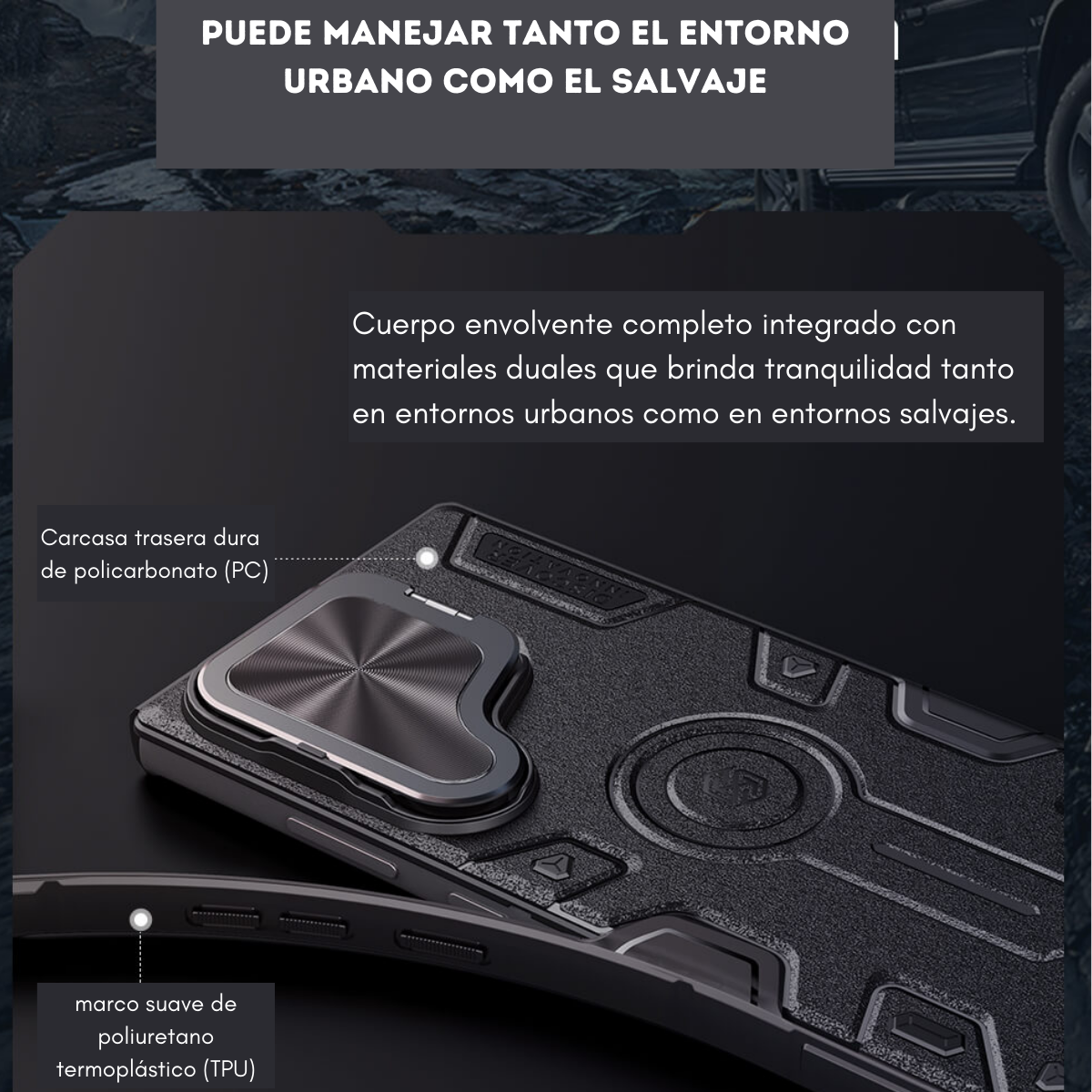 Estuche Nillkin CamShield Armor Samsung Galaxy S24 Ultra | Protección Militar