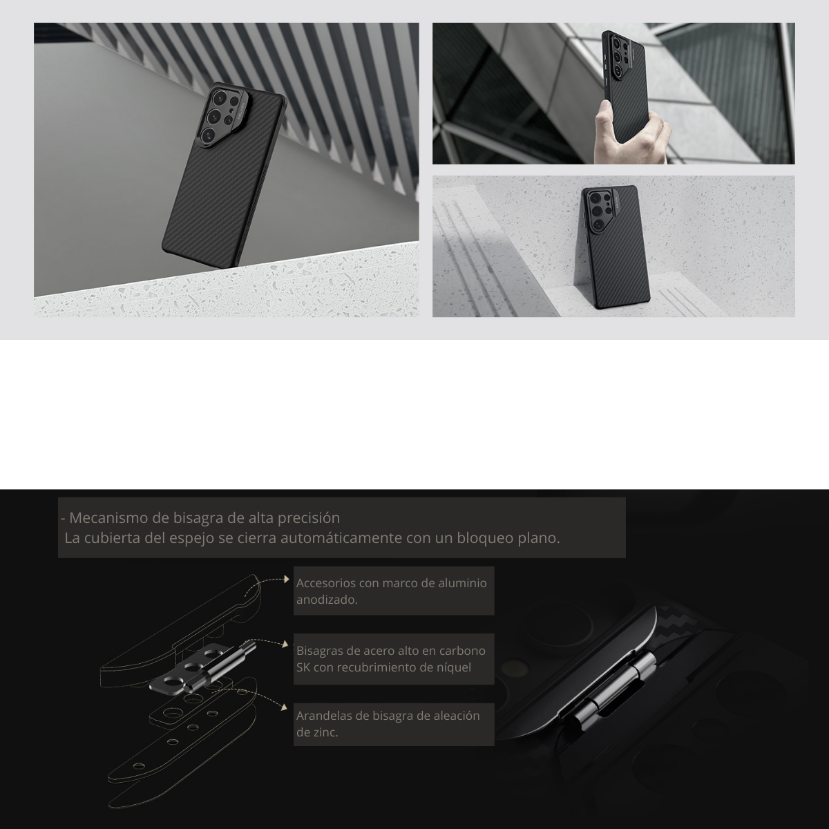 Estuche Nillkin Carbo Pro Magsafe Para Samsung S25 Ultra