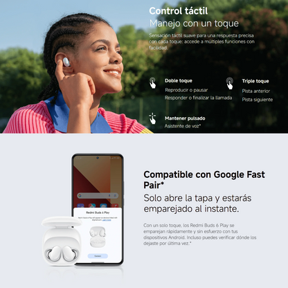 Audífonos Xiaomi Redmi Buds 6 Play 🎧Azul