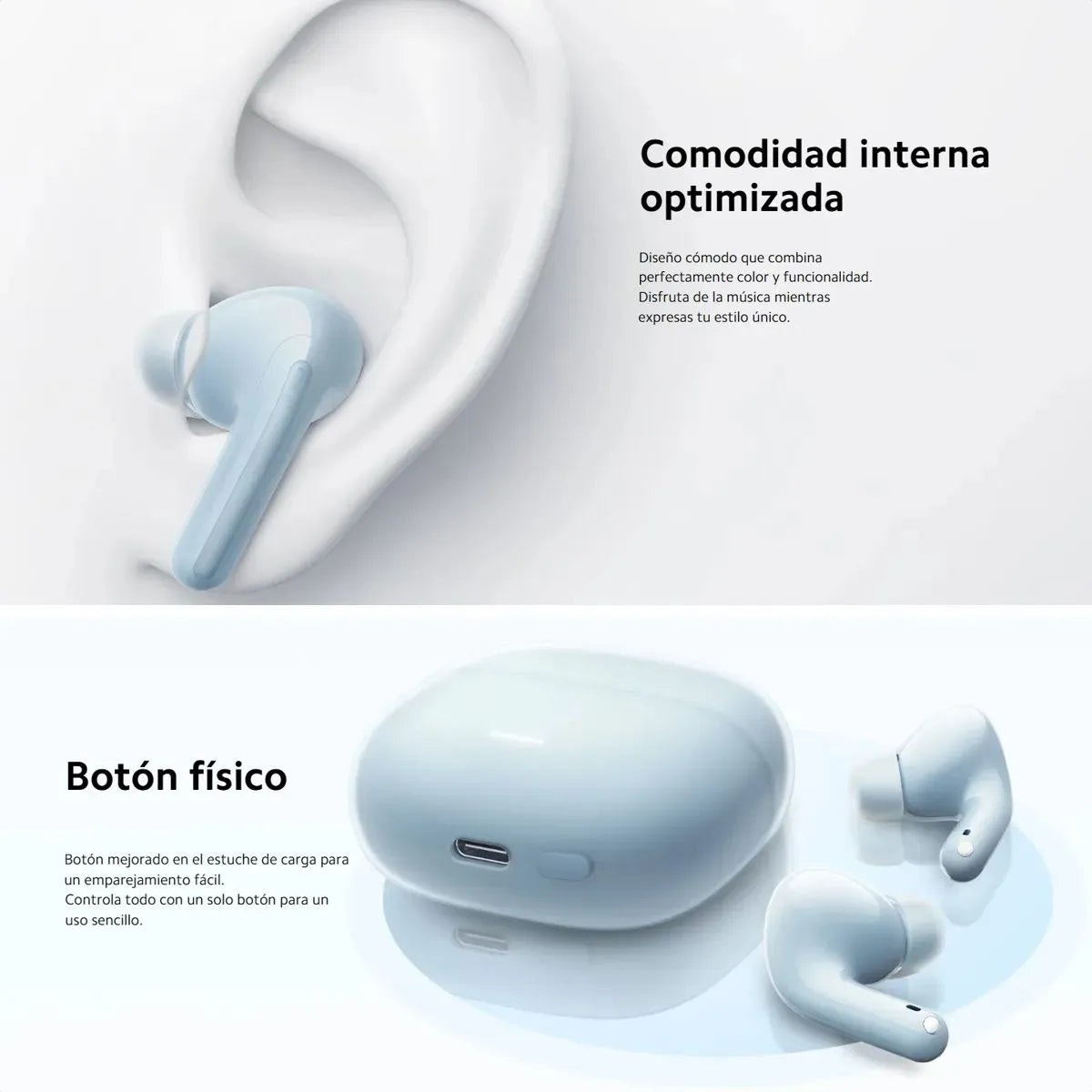 Redmi Buds 6 Lite Azul – Sonido Premium + Cancelación de Ruido 40 dB 🎧