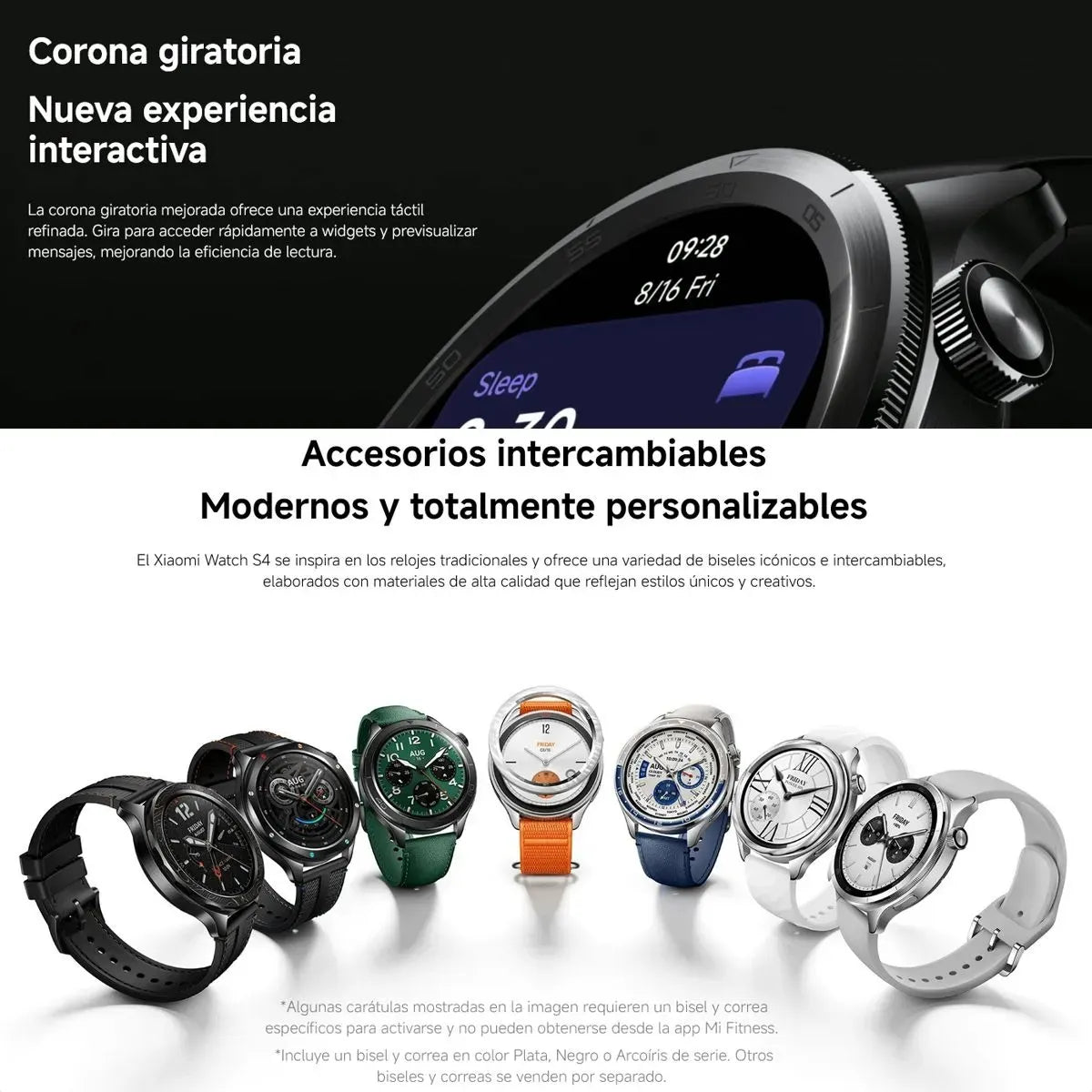 Xiaomi Watch S4 – Pantalla AMOLED 1,43″, Estilo Premium ⌚